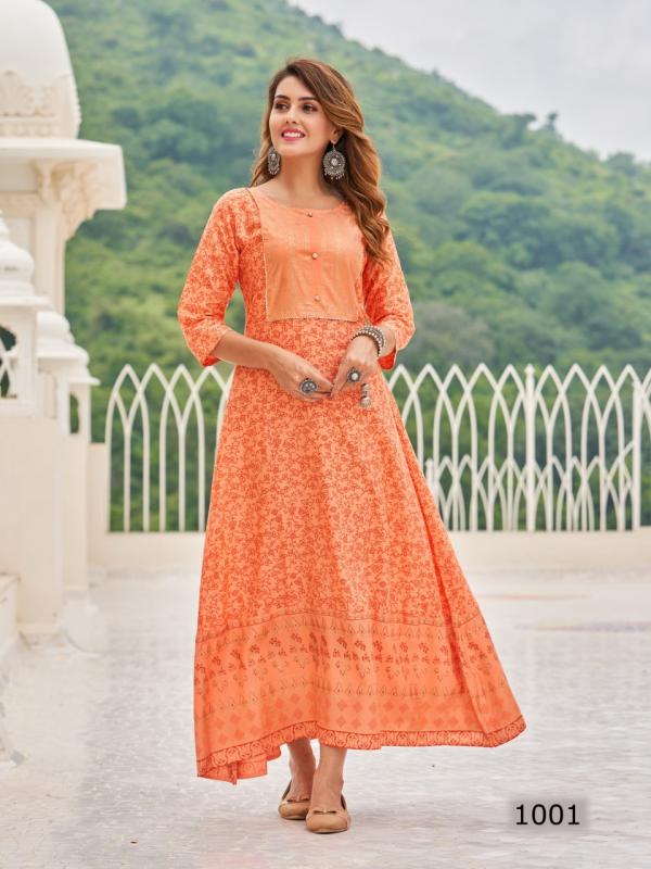 Radhika Twinkle Fancy Wear Anarakli Kurti Collection